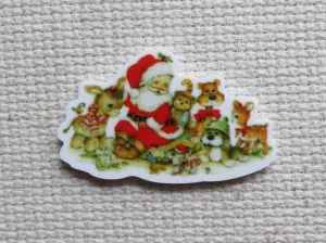 Santa and the Animals Needle Minder, Cover Minder, Magnet