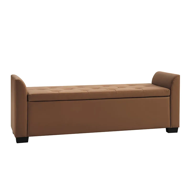 Serena 57.75" Wide Transitional Storage Bench