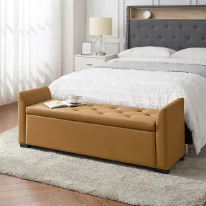 Serena 57.75" Wide Transitional Storage Bench