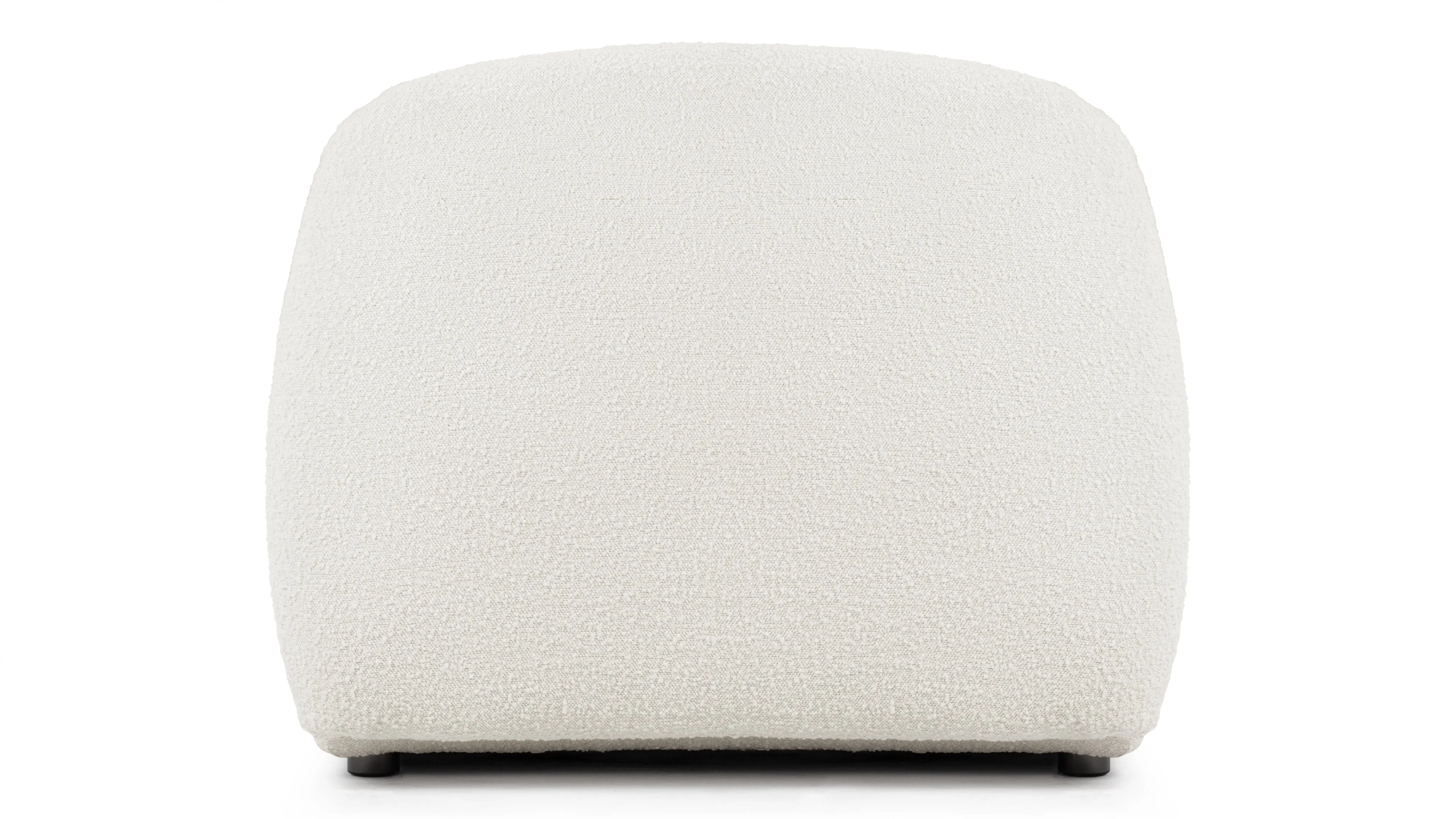 Sundae Lounges - Sundae Lounges Sofa Module, Armless, White Boucle