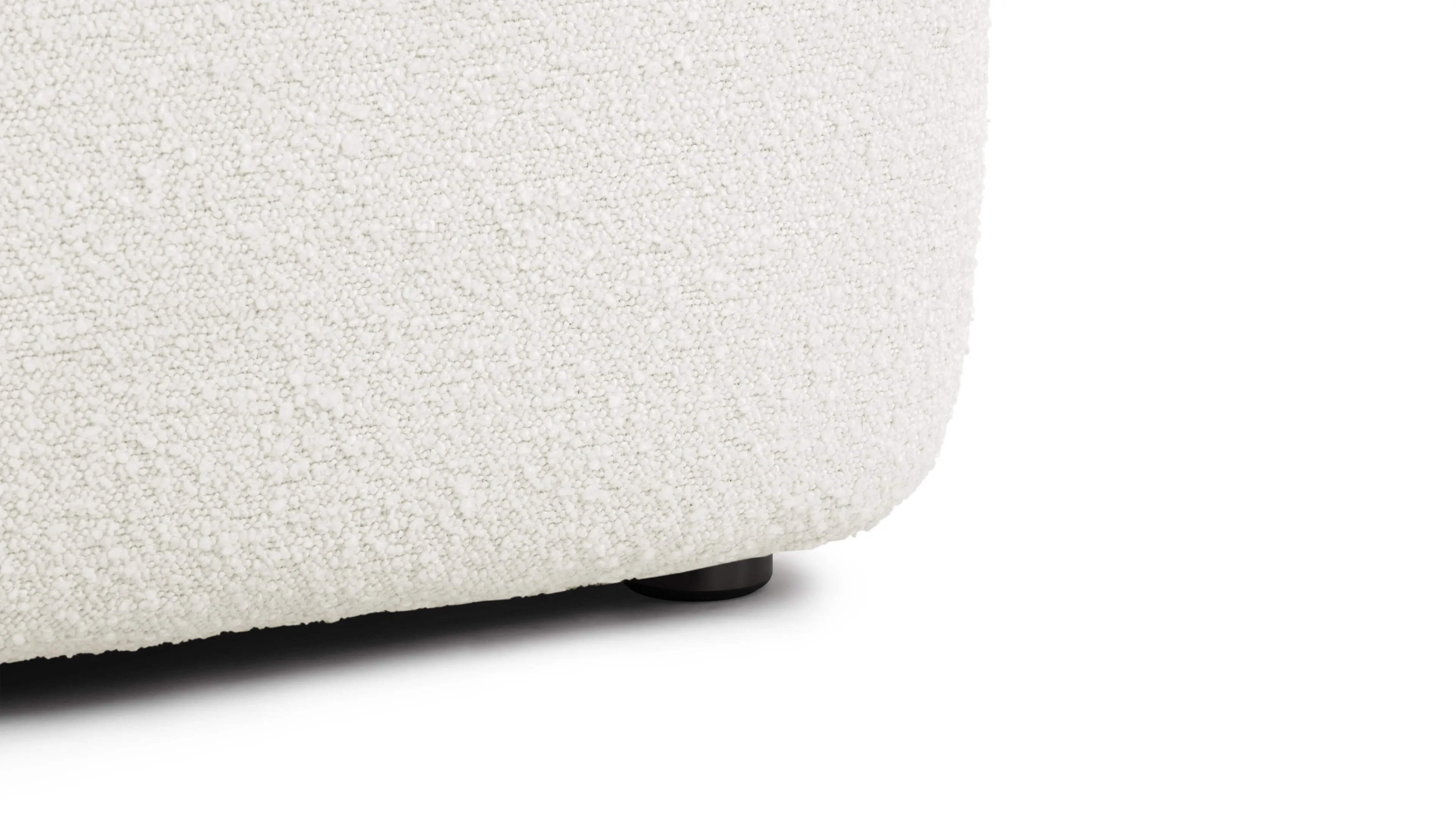 Sundae Lounges - Sundae Lounges Sofa Module, Armless, White Boucle