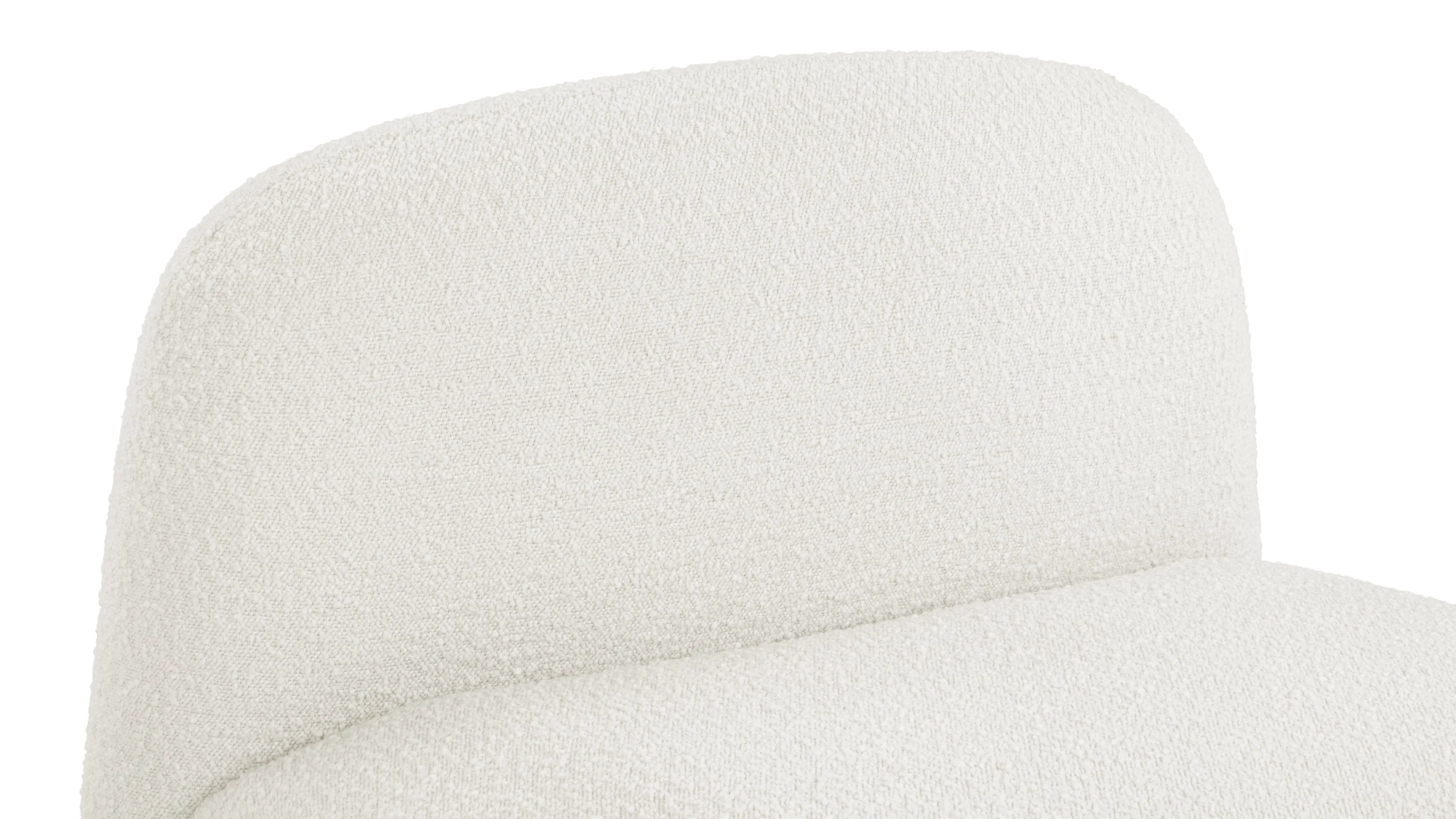 Sundae Lounges - Sundae Lounges Sofa Module, Armless, White Boucle