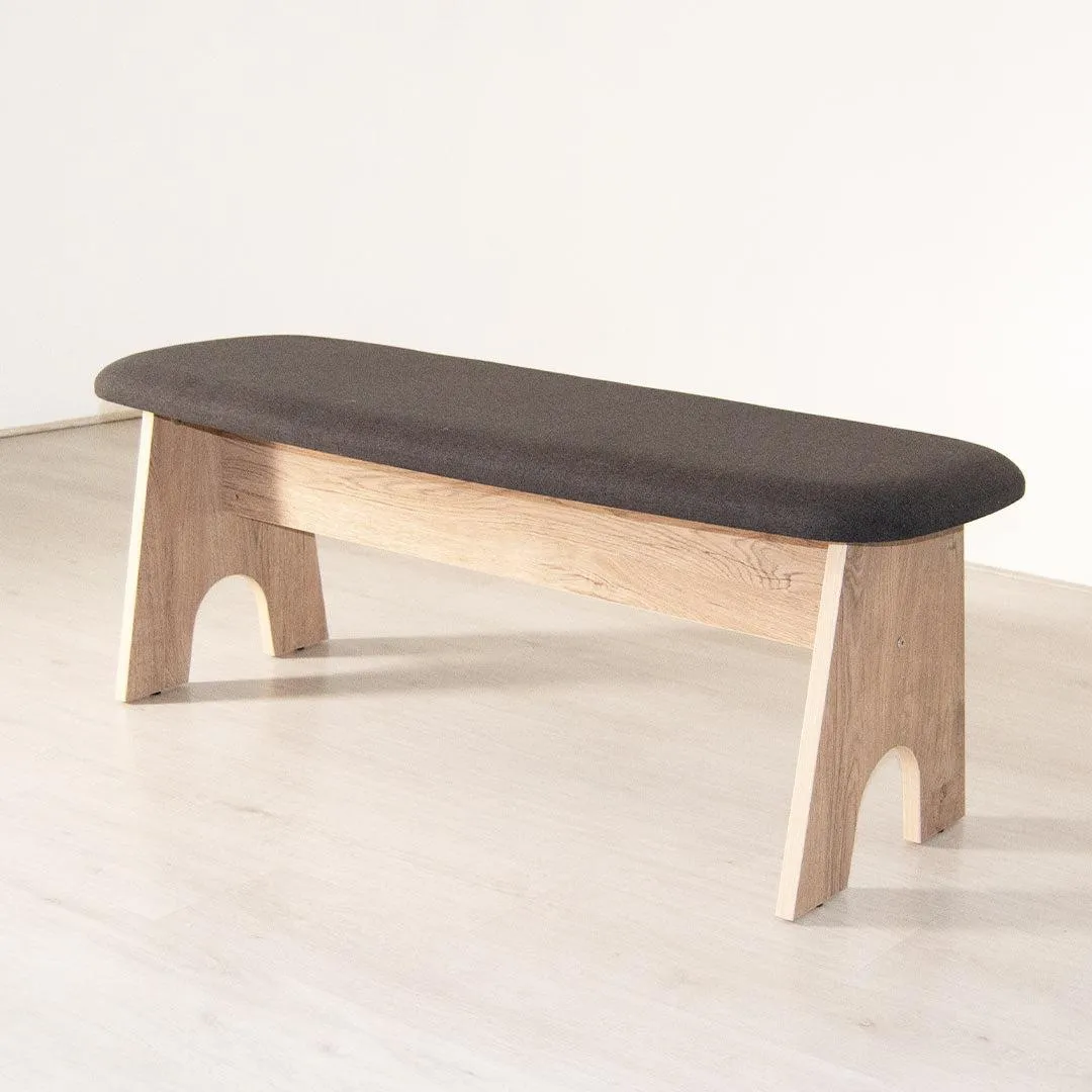 Tom Tom 2-Seater Bench - Charcoal