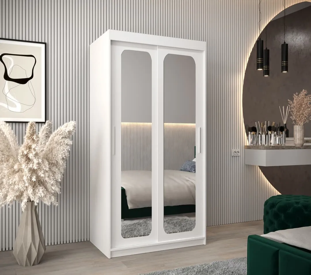 Uppsala T3 Sliding Door Wardrobe 100cm