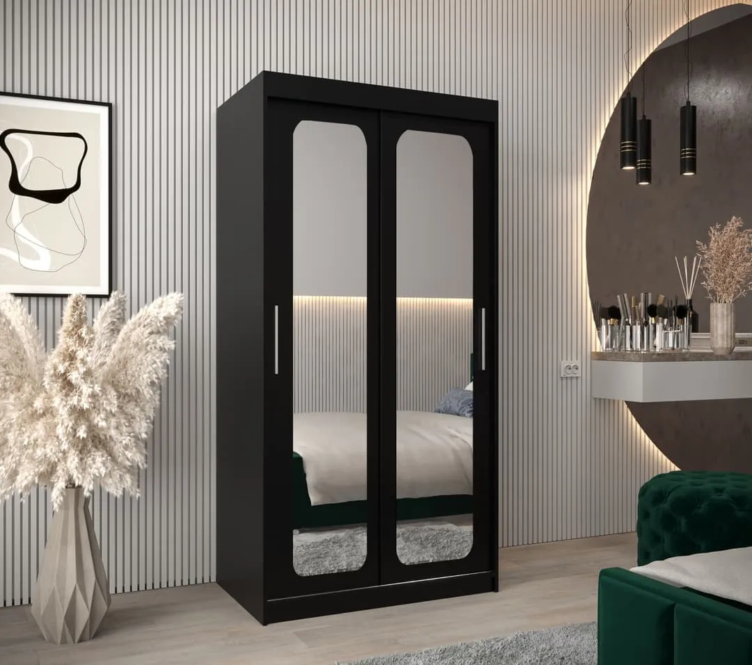 Uppsala T3 Sliding Door Wardrobe 100cm