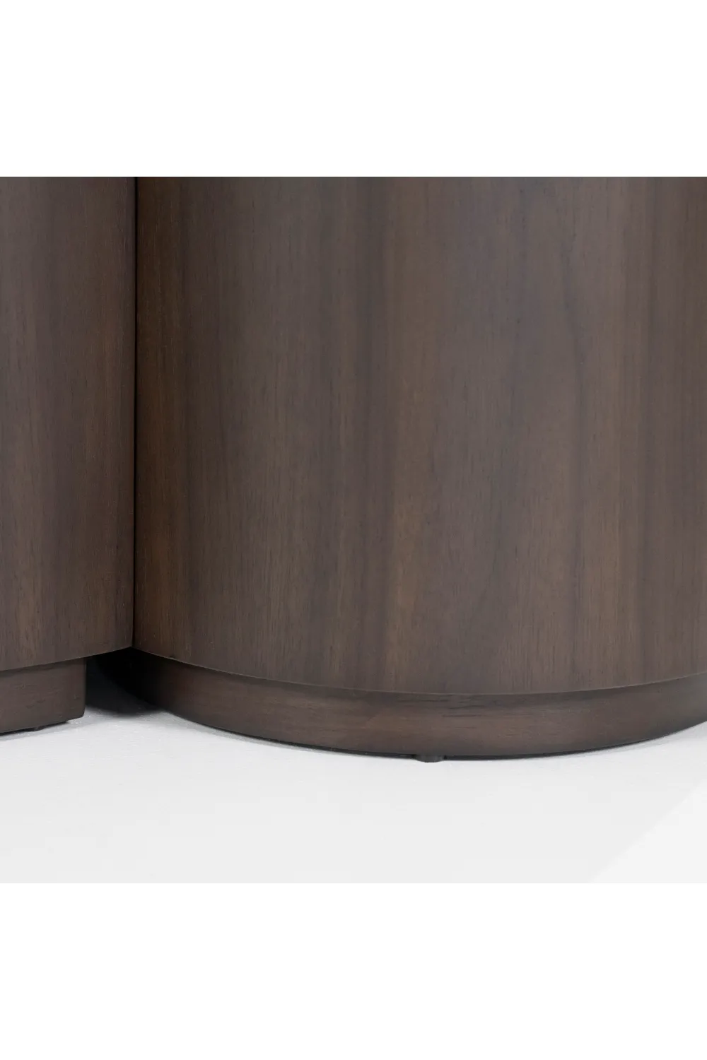 Walnut Round Nesting Coffee Tables (2) | Eleonora Max