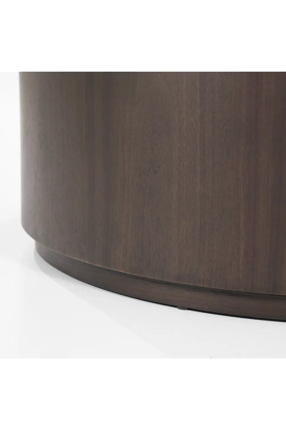 Walnut Round Nesting Coffee Tables (2) | Eleonora Max